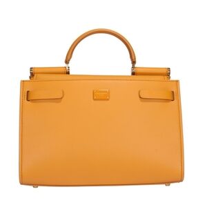 Brand New Dolce & Gabbana Leather Sicily 62 Top Handle Bag